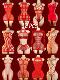 Women’s Night wear Lingerie Bodysuit Set – 12 Pieces