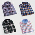 Pack Of 4 Premium Checked Cotton Casual Shirts,Full Sleeve