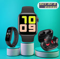 Series 6 Smartwatch + Noise Earbuds + Smartband Combo Of 3
