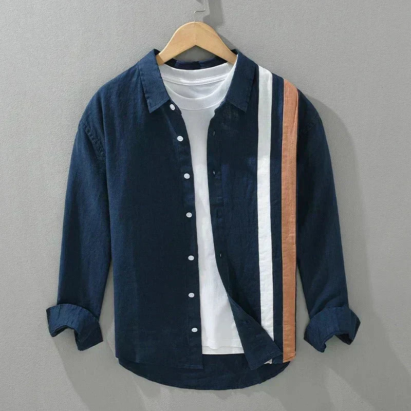 Men's Cotton Multi Striped Shirt (Pack of 2)